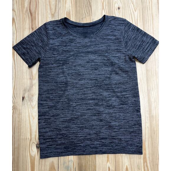 Lululemon Long Distance Short Sleeve Heathered Black First Release Tee T-Shirt 6 - Picture 7 of 8